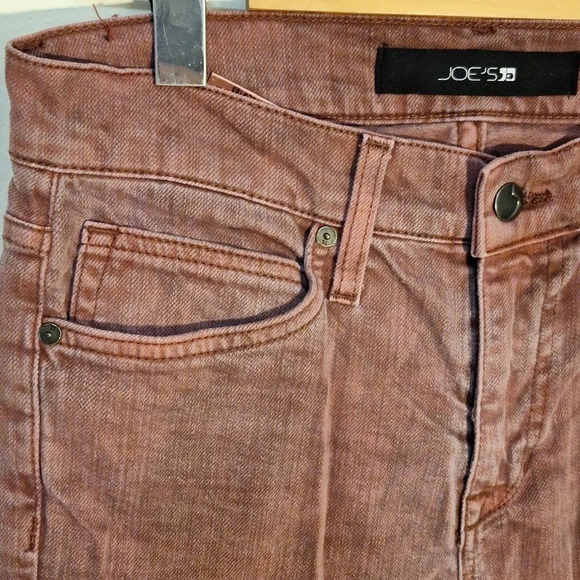 Joe's Jeans straight narrow Jeans Mahogany  distressed wash SZ 28 - Picture 2 of 9